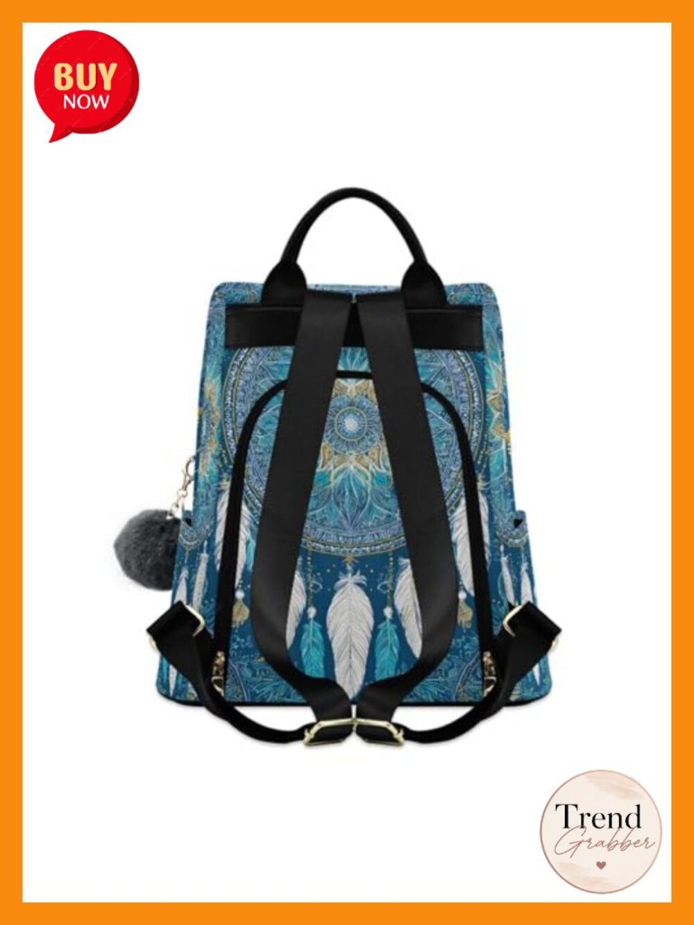 Waterproof Anti-Theft Backpack Purse Nylon Travel Bag Fits 13" Laptop - Picture 6 of 6